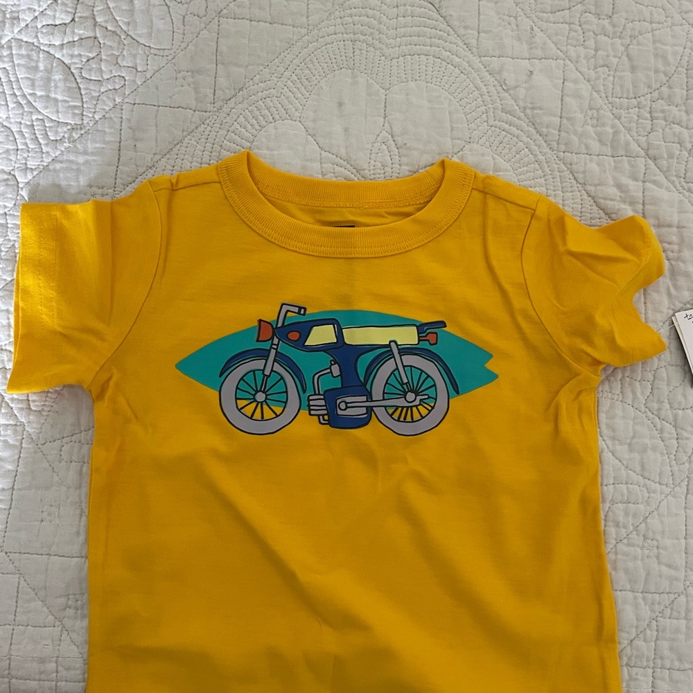 NWT Tea Collection T-Shirt with Motorcycle Graphic